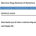 Service Dog School of America Reviews